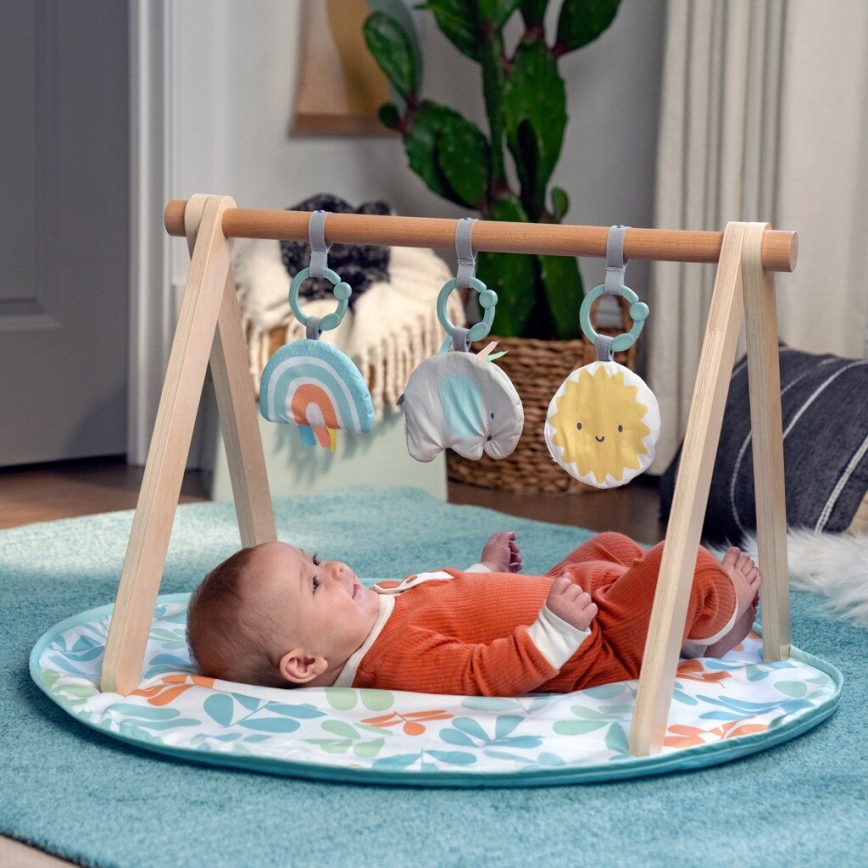 Ingenuity - Kinderdecke zum Spielen mit Holztrapez SONNE VALLEY