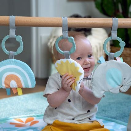 Ingenuity - Kinderdecke zum Spielen mit Holztrapez SONNE VALLEY