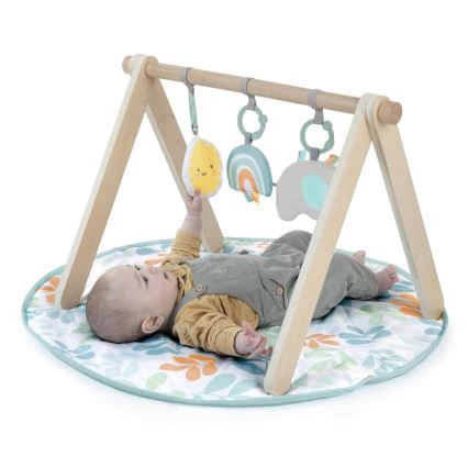 Ingenuity - Kinderdecke zum Spielen mit Holztrapez SONNE VALLEY
