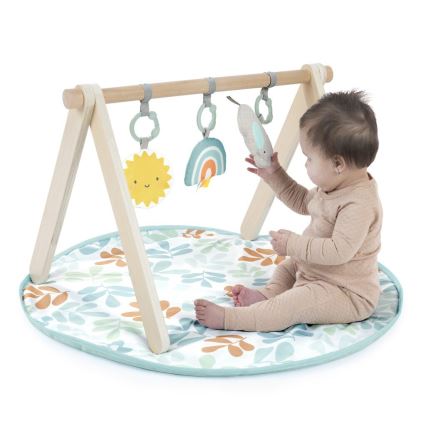 Ingenuity - Kinderdecke zum Spielen mit Holztrapez SONNE VALLEY