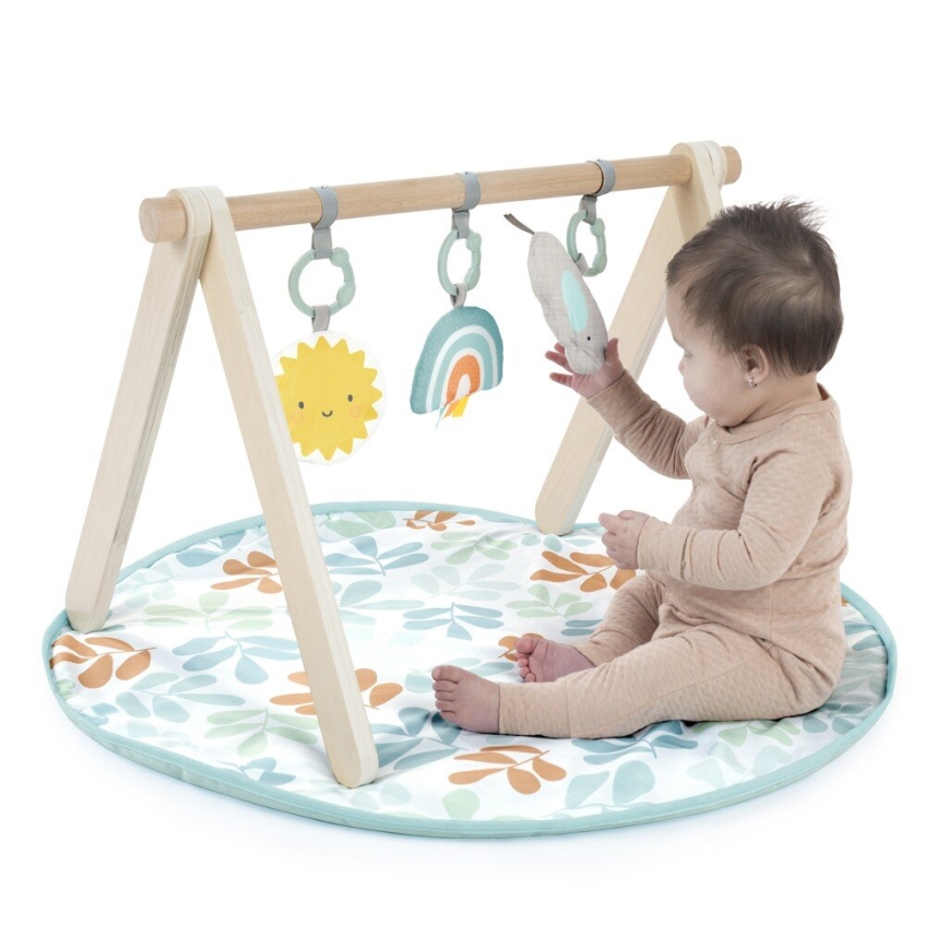 Ingenuity - Kinderdecke zum Spielen mit Holztrapez SONNE VALLEY