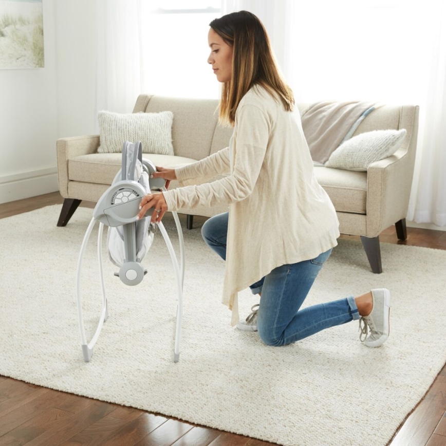 Ingenuity - Kinderschaukel mit Melodie CUDDLE LAMB 4xLR14