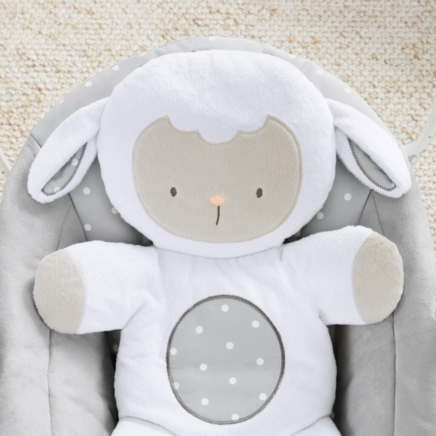 Ingenuity - Kinderschaukel mit Melodie CUDDLE LAMB 4xLR14