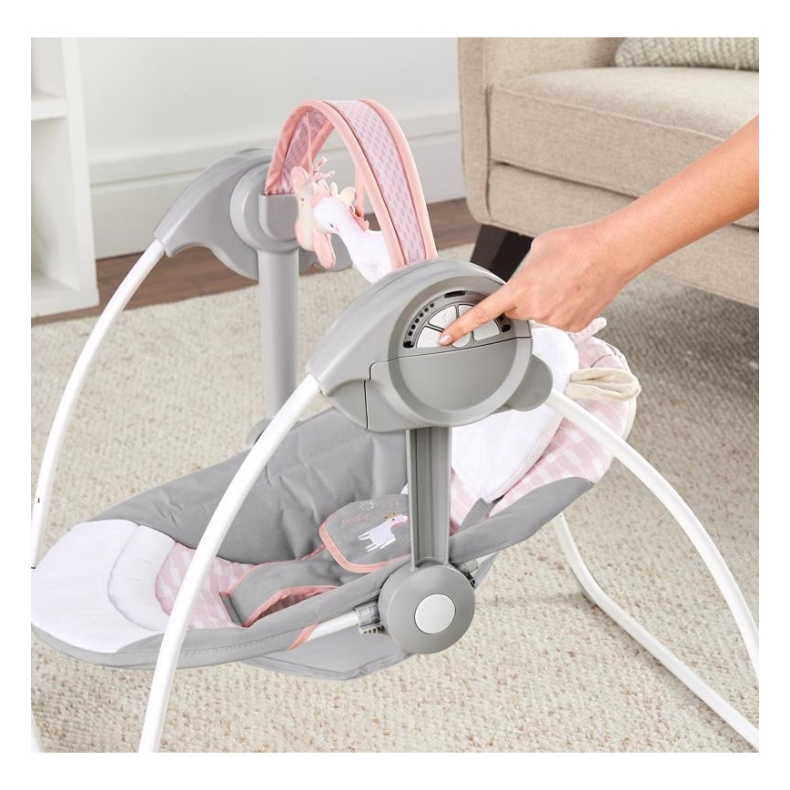 Ingenuity - Kinderschaukel mit Melodie FLORA THE UNICORN 4xLR14