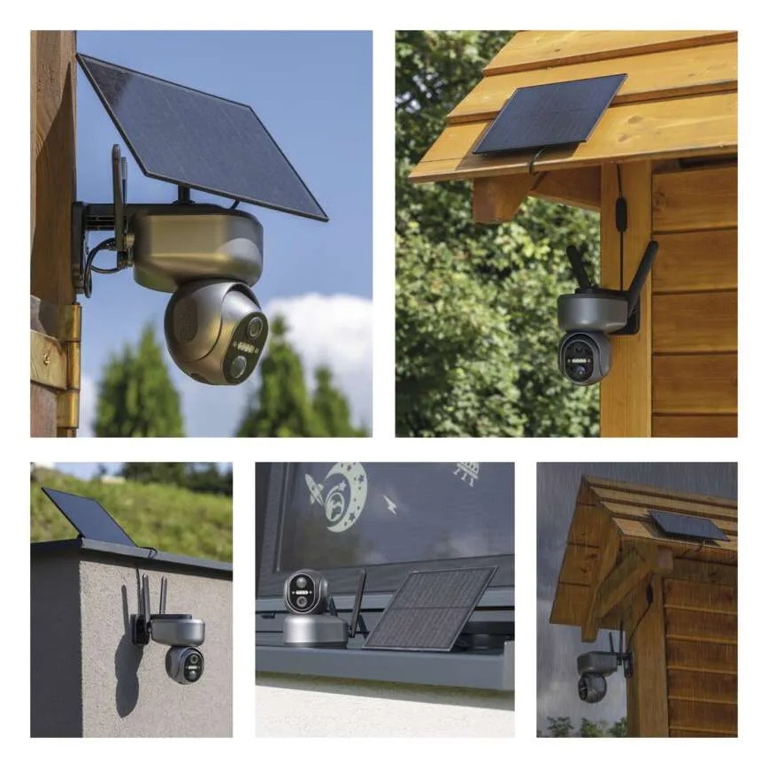 Intelligente Solar-Überwachungskamera mit GoSmart-Sensor 4G/LTE 10400 mAh 5V IP65 Tuya