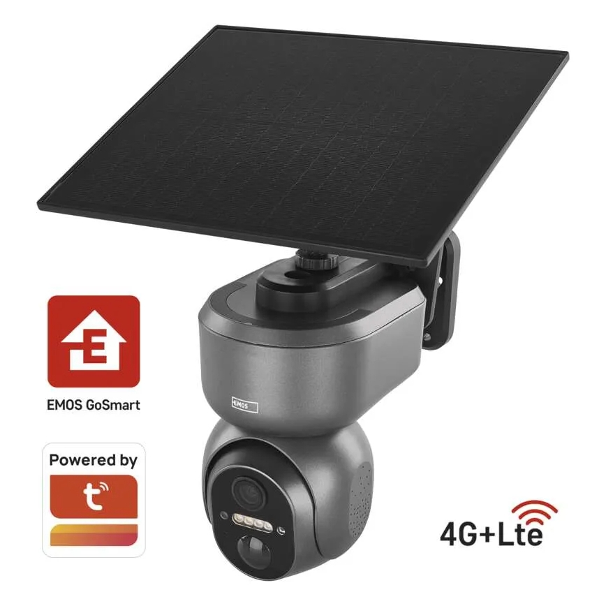 Intelligente Solar-Überwachungskamera mit GoSmart-Sensor 4G/LTE 10400 mAh 5V IP65 Tuya