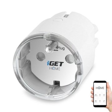 Intelligente Steckdose mit Verbrauchsmessung, 3680 W/230 V, Wi‑Fi (Tuya)