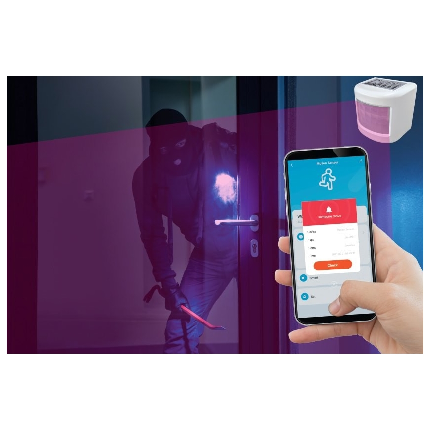 Intelligenter Bewegungssensor 3xAAA Wi-Fi Tuya