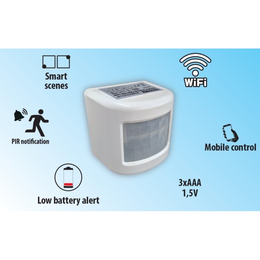 Intelligenter Bewegungssensor 3xAAA Wi-Fi Tuya