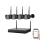 Intelligentes Kamerasystem + 4× Kameras mit 2K+-Sensor, 12 V, IP65, Wi‑Fi, Tuya