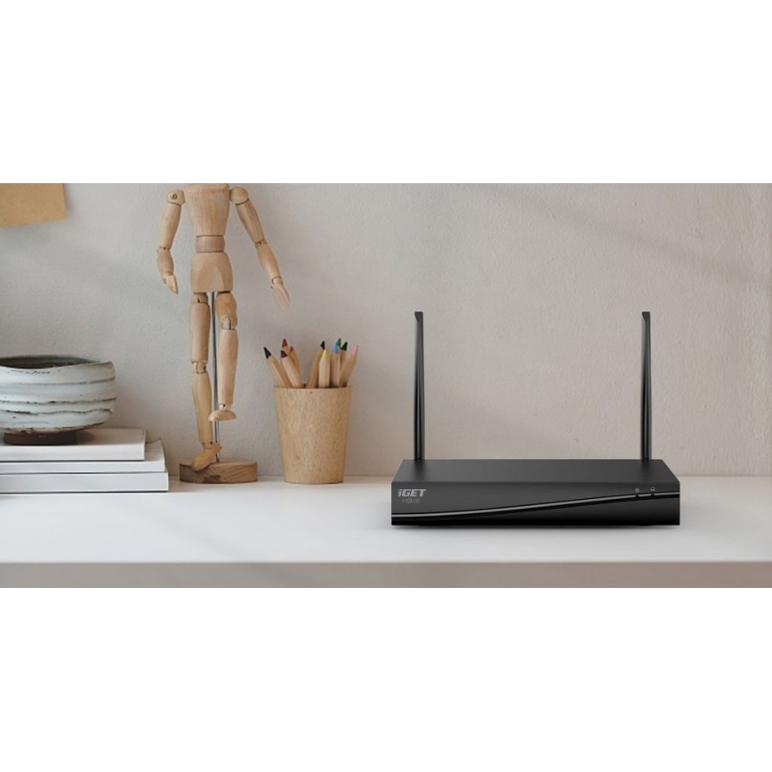 Intelligentes Kamerasystem + 4× Kameras mit 2K+-Sensor, 12 V, IP65, Wi‑Fi, Tuya