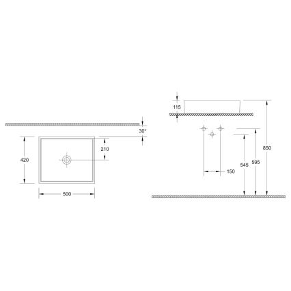 Isvea - Aufsatzwaschbecken PURITY 50x42 cm Keramik/weiß
