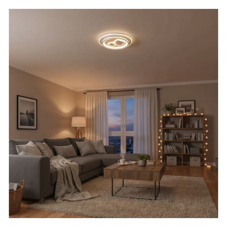ITALUX - LED-dimmbare Deckenleuchte PARCO LED/55W/230V 3000-6500K Ø 50 cm weiß + Fernbedienung