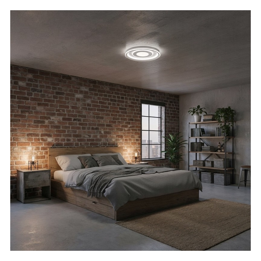ITALUX - LED-dimmbare Deckenleuchte SIMNI LED/55W/230V 3000-6500K Ø 50 cm weiß + Fernbedienung