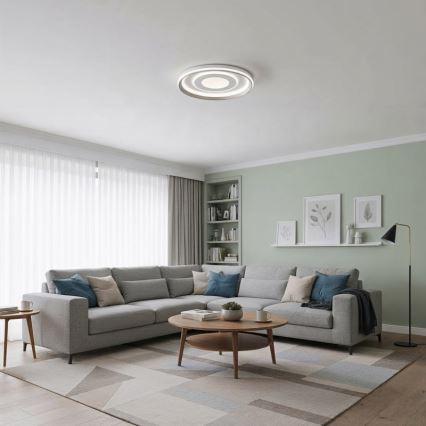 ITALUX - LED-dimmbare Deckenleuchte SIMNI LED/55W/230V 3000-6500K Ø 50 cm weiß + Fernbedienung