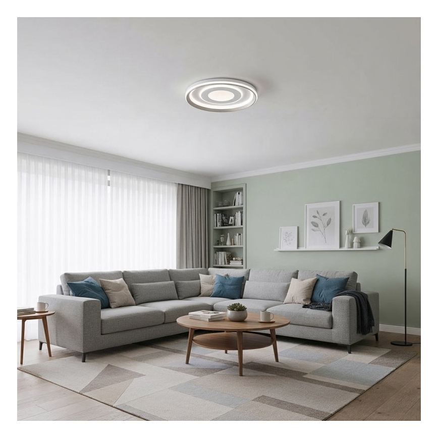 ITALUX - LED-dimmbare Deckenleuchte SIMNI LED/55W/230V 3000-6500K Ø 50 cm weiß + Fernbedienung