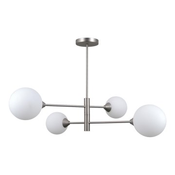 ITALUX - Deckenleuchte auf Stange EVORA 4xG9/5W/230V Nickel