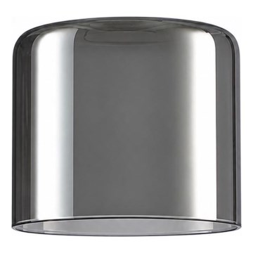 ITALUX - Ersatzglas für Kronleuchter SANTIA E27 Ø 12 cm rauchschwarz