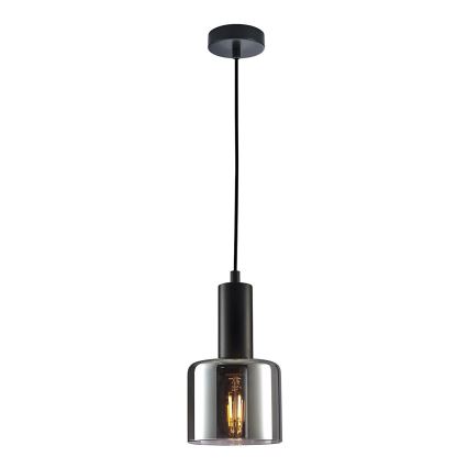 ITALUX - Ersatzglas für Kronleuchter SANTIA E27 Ø 12 cm rauchschwarz