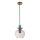 ITALUX - Hängeleuchte mit Kabel FANDA 1xE27/40W/230V gold/rauchgrau