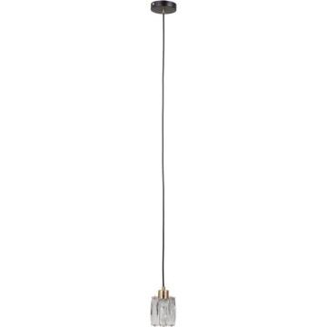 ITALUX - Hängeleuchte mit Kabel TORNO 1xE14/40W/230V schwarz/gold