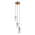 ITALUX - Hängeleuchte mit Kabelaufhängung TARASO 3xE14/40W/230V goldfarben