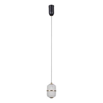 ITALUX - LED-Pendelleuchte ALANI mit Kabelaufhängung LED/6W/230V 3000K schwarz/gold