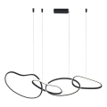 ITALUX - LED-Pendelleuchte an Kabel FONTE LED/60W/230V 3000/4000/6000K schwarz