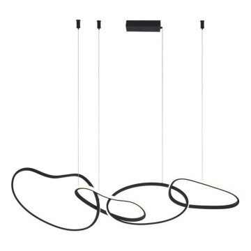 ITALUX - LED-Pendelleuchte an Kabel FONTE LED/60W/230V 3000/4000/6000K schwarz