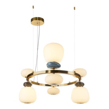 ITALUX - LED-Pendelleuchte EVANS mit Kabelaufhängung LED/33W/230V 3000K gold/blau/braun