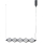 ITALUX - LED-Pendelleuchte SEVILLA mit Kabel LED/25W/230V 3000K schwarz