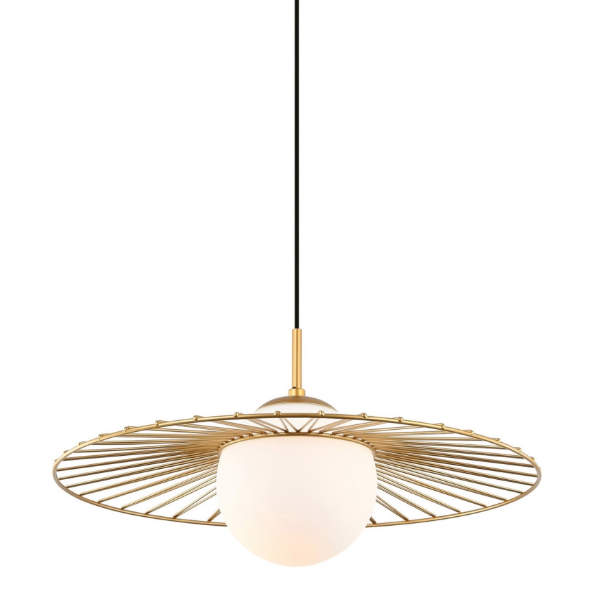 ITALUX - Hängeleuchte an Schnur SALLY 1xE27/40W/230V golden