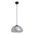 ITALUX - Pendelleuchte an Kabel AINALE 1xG9/7W/230V schwarz/rauchfarben