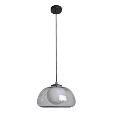 ITALUX - Pendelleuchte an Kabel AINALE 1xG9/7W/230V schwarz/rauchfarben