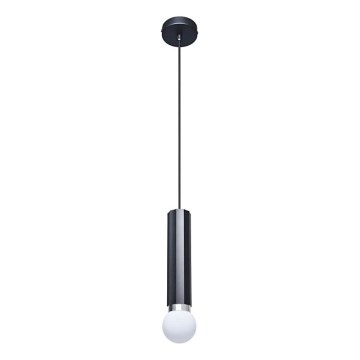 ITALUX - Pendelleuchte MACERA mit Kabelaufhängung, 1xE27/40W/230V, schwarz