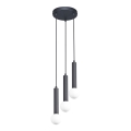 ITALUX - Pendelleuchte mit Kabelabhängung FILANO 3xG9/5W/230V schwarz