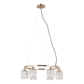 ITALUX - Pendelleuchte SIMONA 6xE14/40W/230V goldfarben