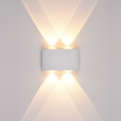 ITALUX - LED-Wandleuchte für den Außenbereich GILBERTO 2xLED/2W/230V 3000K IP54