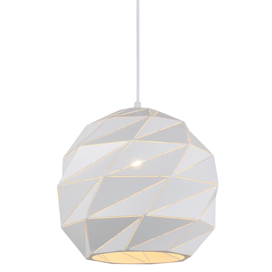 ITALUX - Hängeleuchte an Schnur PALERMO 1xE27/40W/230V d 32 cm weiß