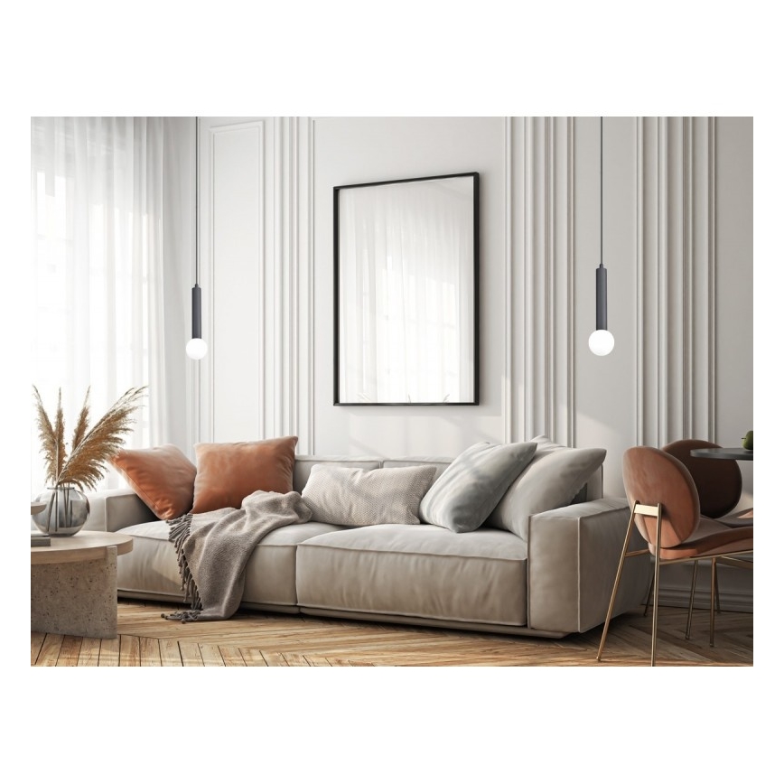 ITALUX - Hängeleuchte FILANO an Kabel, 1xG9/5W/230V, schwarz