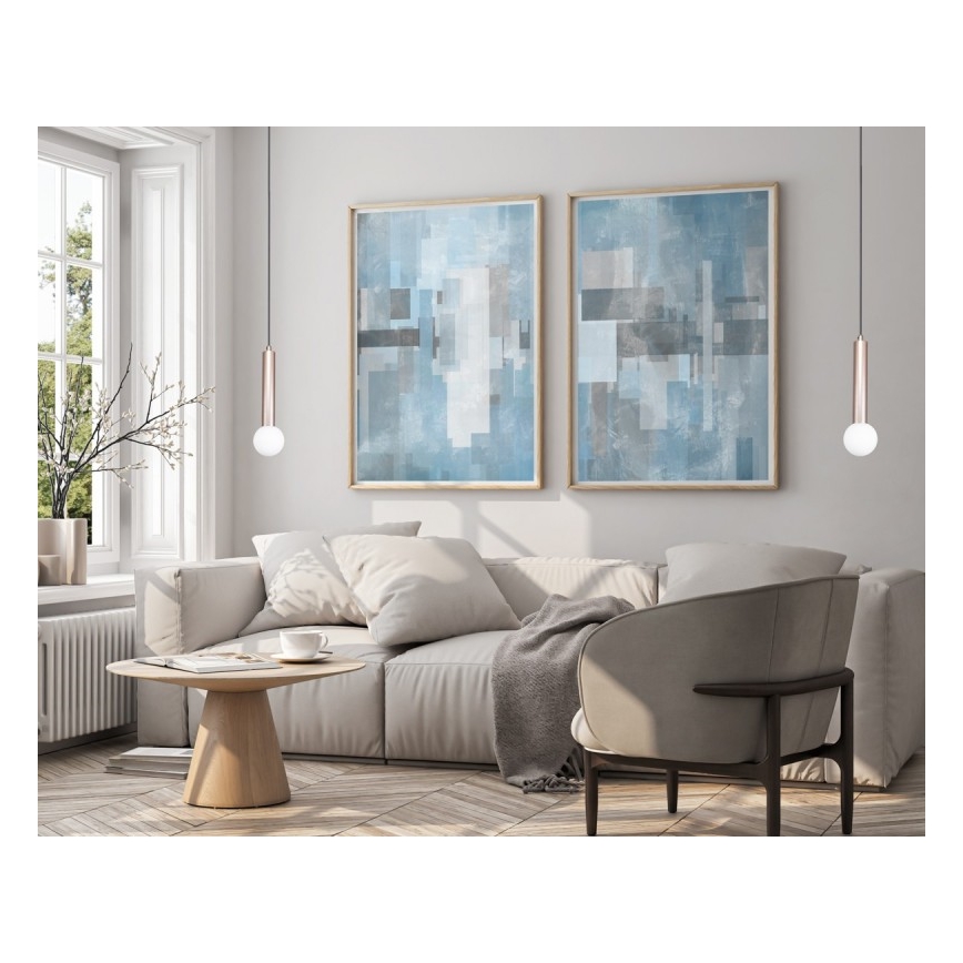 ITALUX - Pendelleuchte FILANO 1xG9/5W/230V Roségold