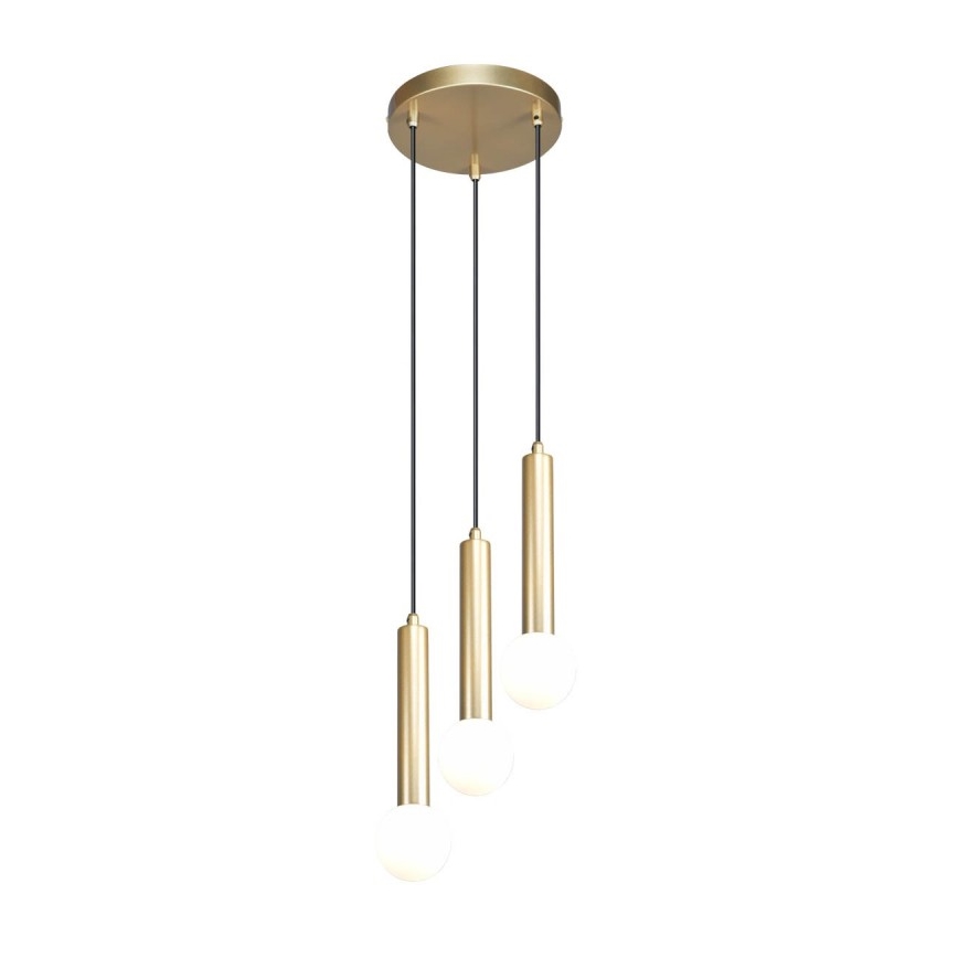 ITALUX - Pendelleuchte an Kabel FILANO 3xG9/5W/230V gold