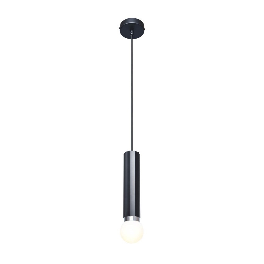 ITALUX - Pendelleuchte MACERA mit Kabelaufhängung, 1xE27/40W/230V, schwarz