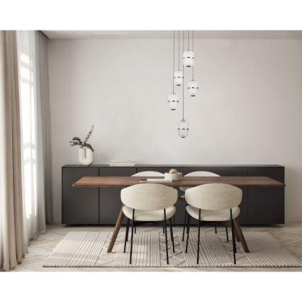 ITALUX - LED-Hängeleuchte an Kabel ALANI 5xLED/5,6W/230V 3000K goldfarben