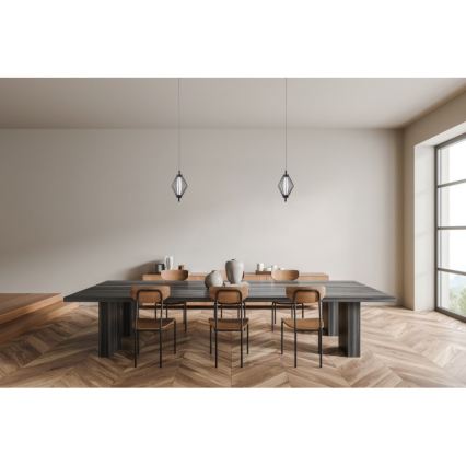ITALUX - LED-Pendelleuchte an Kabel SEVILLA LED/5W/230V 3000K schwarz