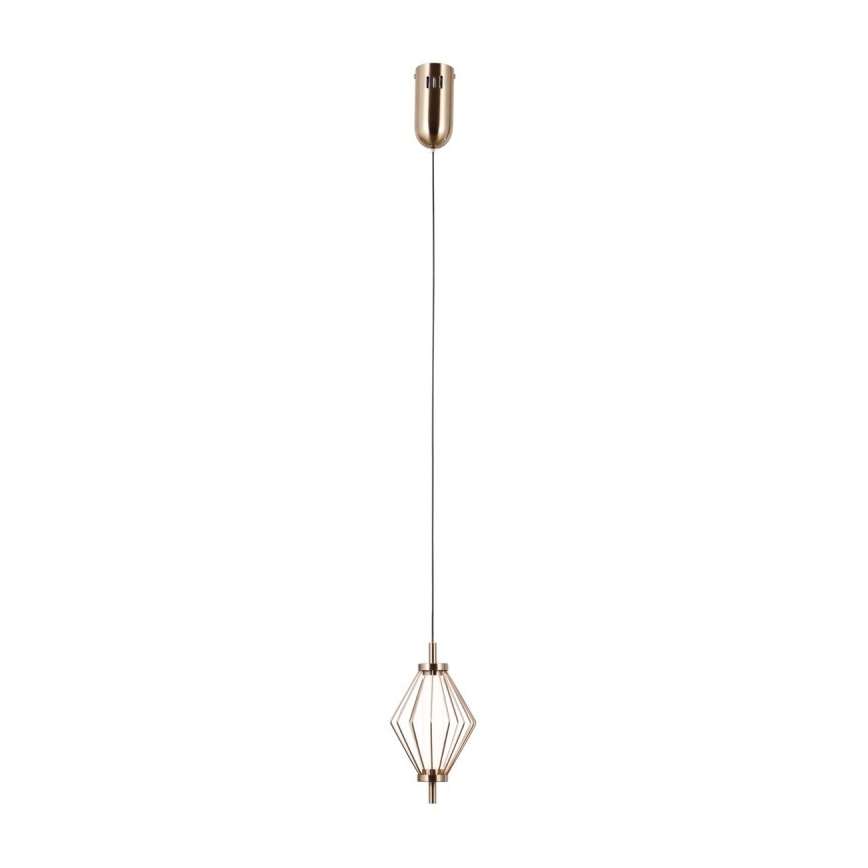 ITALUX - LED-Hängeleuchte SEVILLA mit Kabelaufhängung LED/5W/230V 3000K Gold