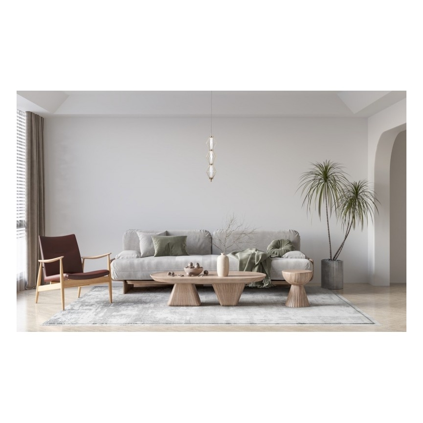 ITALUX - LED-Pendelleuchte an Kabel SEVILLA LED/15W/230V 3000K goldfarben