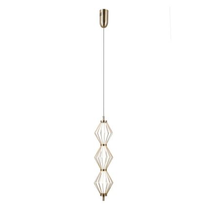 ITALUX - LED-Pendelleuchte an Kabel SEVILLA LED/15W/230V 3000K goldfarben