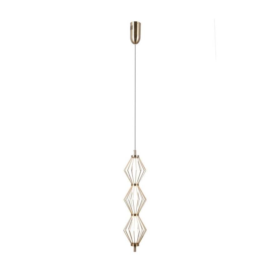 ITALUX - LED-Pendelleuchte an Kabel SEVILLA LED/15W/230V 3000K goldfarben