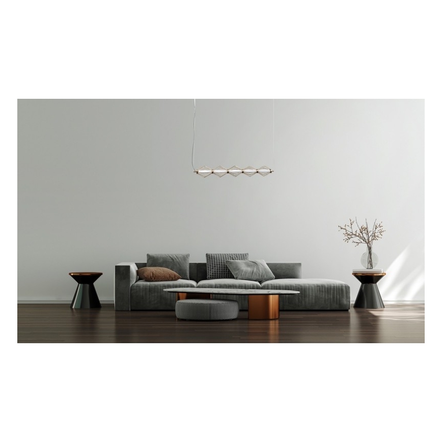 ITALUX - LED-Pendelleuchte an Kabel SEVILLA LED/25W/230V 3000K gold